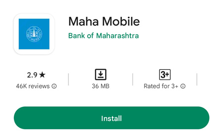 Activate Bank of Maharashtra Mobile Banking Step 1