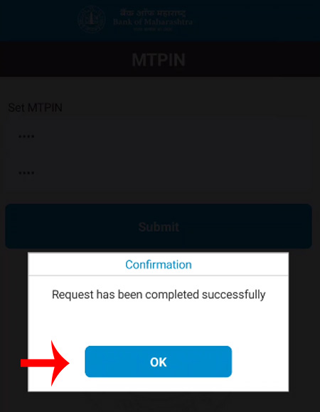 Activate Bank of Maharashtra Mobile Banking Step 10