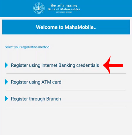 Activate Bank of Maharashtra Mobile Banking Step 6