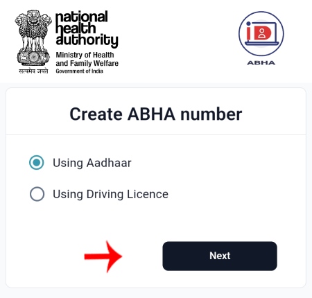 Apply ABHA Health Card Online Step 3