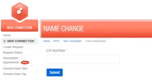 Change Your Name on Your BSES Rajdhani or Yamuna Electricity Bill Online Step 7