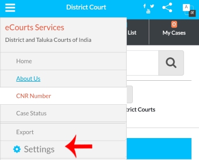 Check Court Case Date and Case Status Online Step 2