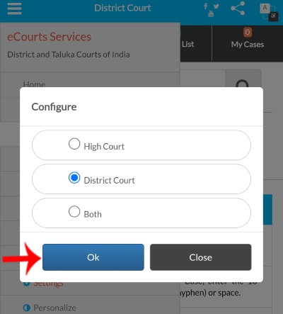 Check Court Case Date and Case Status Online Step 3