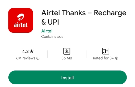 Check Free CIBIL Score on Airtel Thanks App Step 1