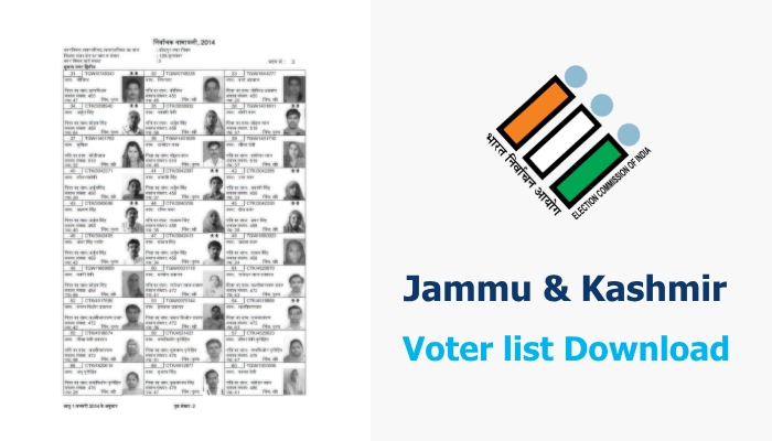 Check Your Name and Download Jammu Kashmir & Ladakh Voters List