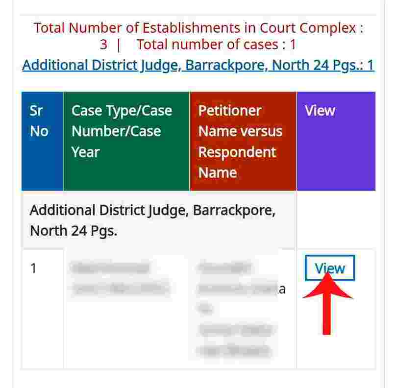 Check a Court Case on Land or Property step 5