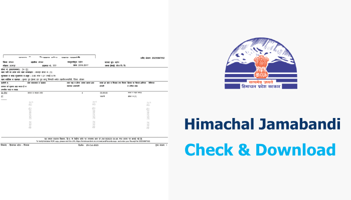 Check and Download Himachal Pradesh Land Records