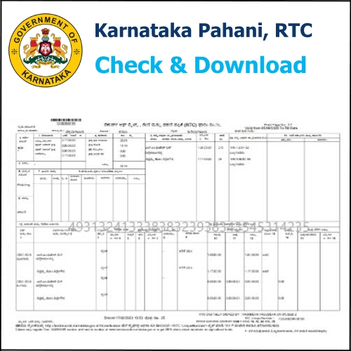 Check and Download Karnataka Pahani RTC