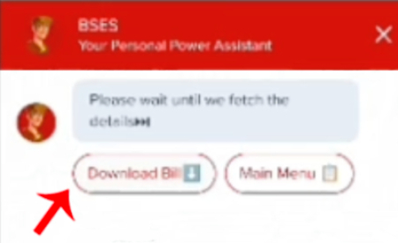 Download BSES Rajdhani Delhi Power Bill without OTP Step 6