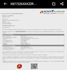 download car insurance policy online icici lombard