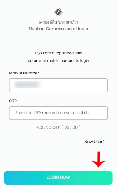 Download Voter Card Online Step 5