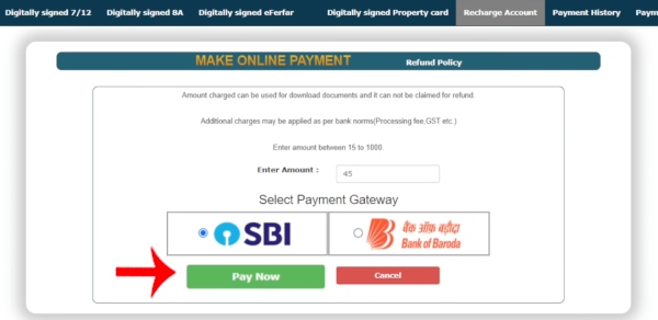 Get Your Digital Signed Property Card Online in Maharashtra Step 5