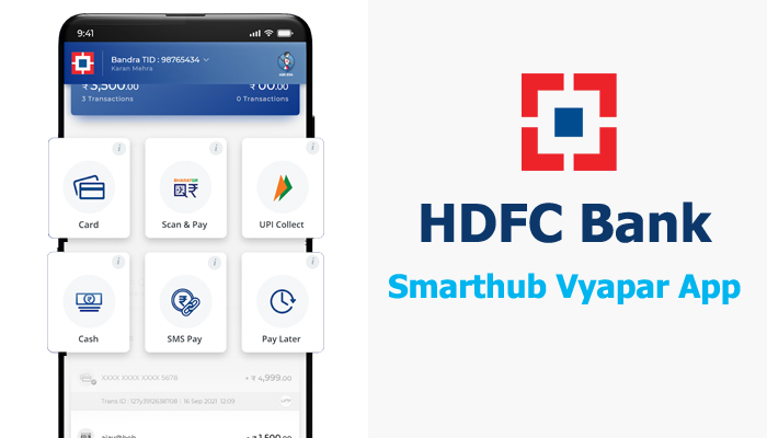 HDFC bank Smarthub Vyapar App information