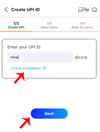 How To Activate UPI Service In Canara Bank ai1 Mobile Banking App Step 4