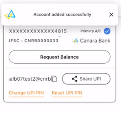 How To Activate UPI Service In Canara Bank ai1 Mobile Banking App Step 9