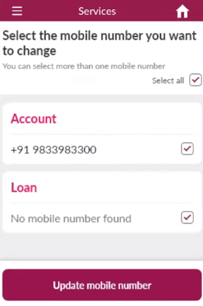 How To Change Registered Mobile Number In Axis Bank Step 7