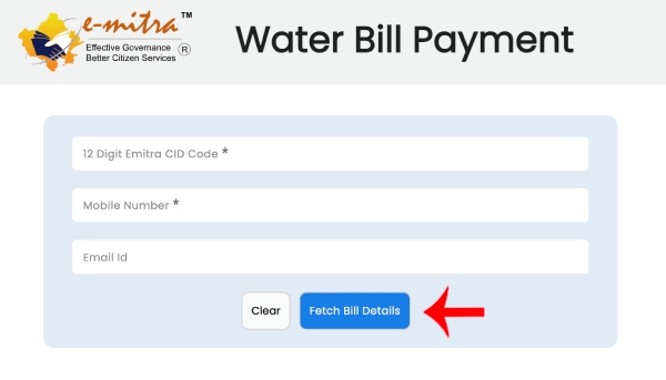 How To Download Rajasthan Water Bill Online Step 3