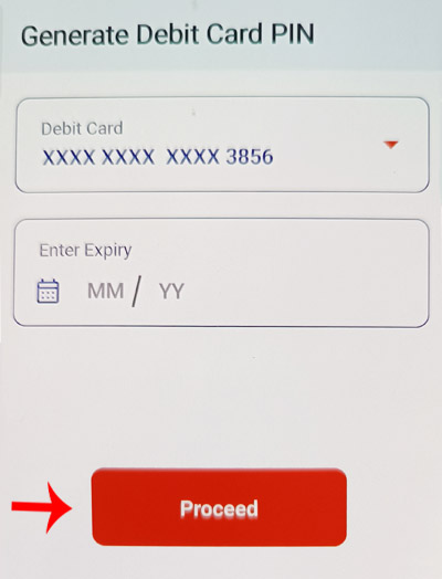 How To Generate or Change Union Bank ATM Pin Through Vyom App Step 4
