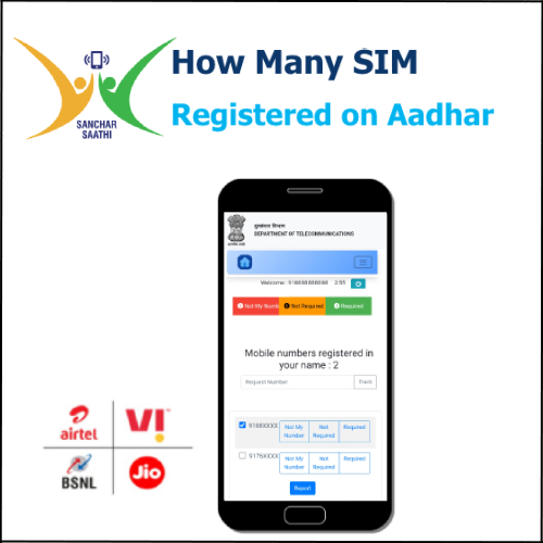 How To Know How Many SIM on My Aadhar Card