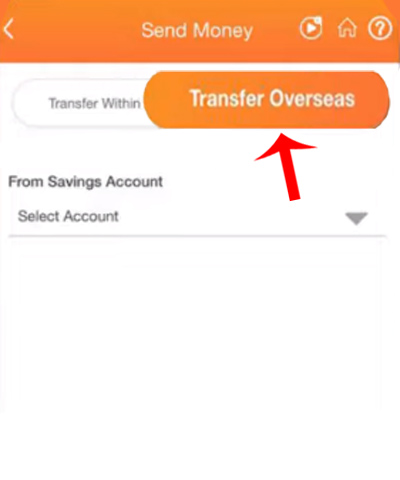 How To Send Money From India To Overseas with iMobile Pay Step 3