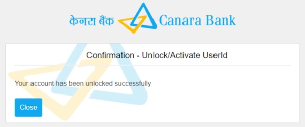 How To Unlock Canara Bank User ID Step 4