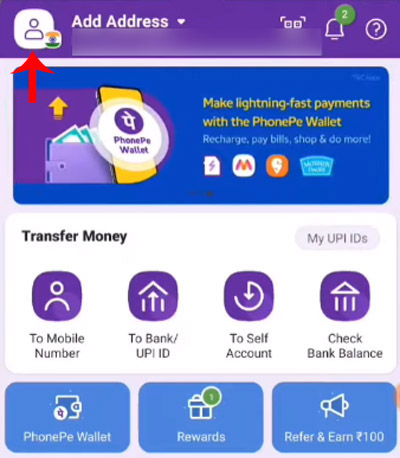 How do I change my PhonePe password Step 2
