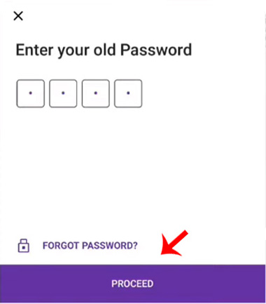 How do I change my PhonePe password Step 4