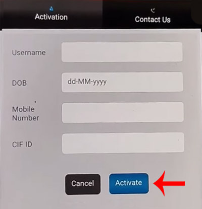 How to Activate Post Office Mobile Banking for the First Time Step 3