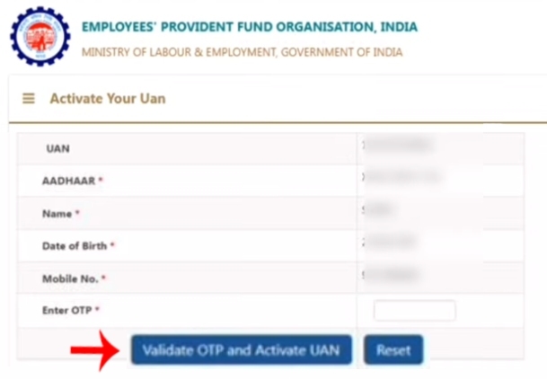 How to Activate UAN Number Step 5