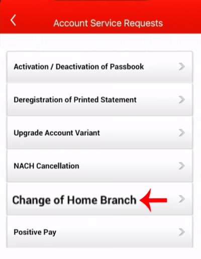 How to Change Kotak Mahindra Bank Home Branch Online Step 4