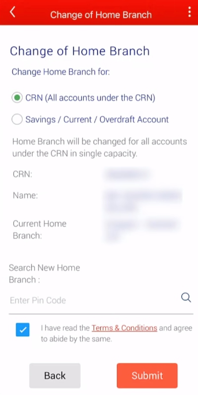 How to Change Kotak Mahindra Bank Home Branch Online Step 6