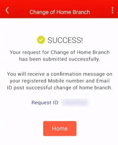 How to Change Kotak Mahindra Bank Home Branch Online Step 9