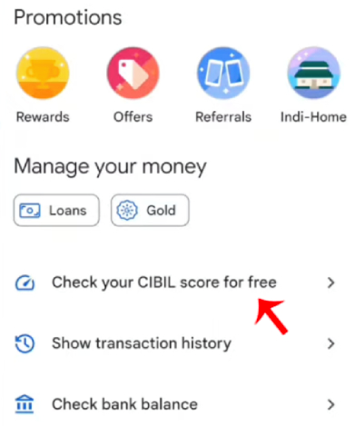 How to Check CIBIL Score Free on Google Pay Step 2