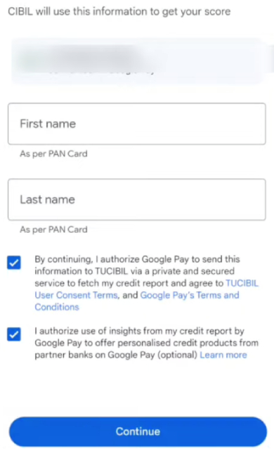 How to Check CIBIL Score Free on Google Pay Step 4