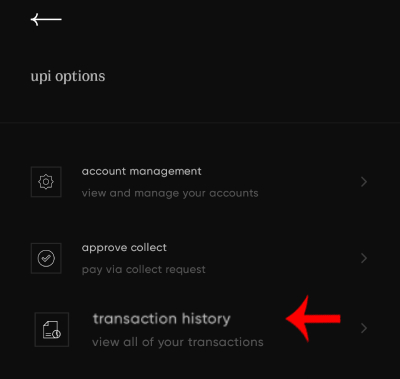 How to Check UPI Transaction History on CRED App Step 4