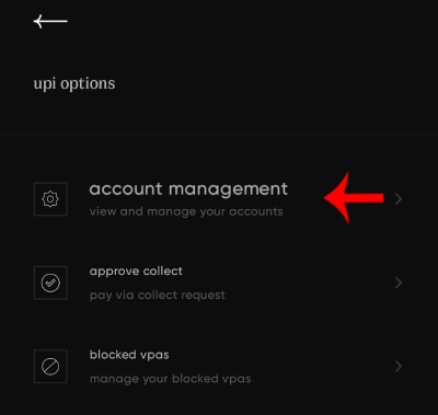 How to Delete Bank Account on CRED App Step 4