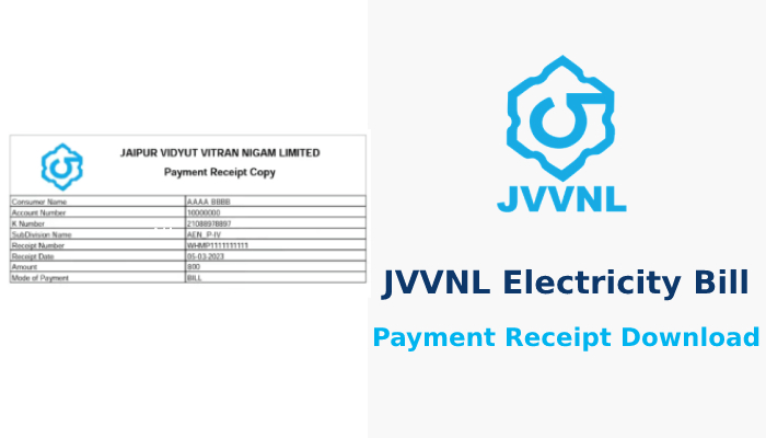 How to Download JVVNL Electricity bill Payment Receipt