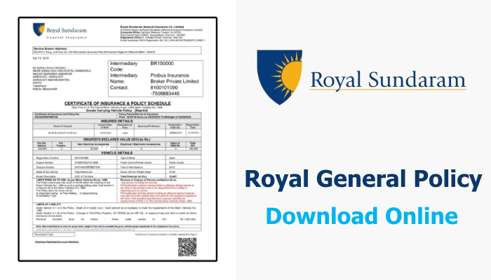 How to Download Royal Sundaram General Insurance Policy Online