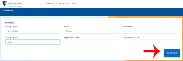 How to Download Royal Sundaram General Insurance Policy Step 6