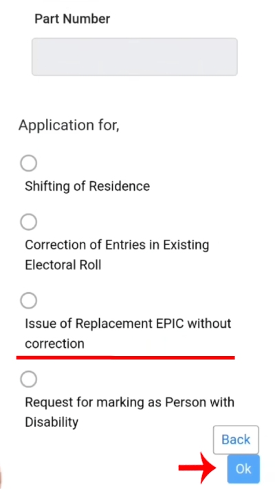 How to Order New Plastic PVC Voters Card Step 6