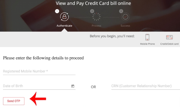 How to Pay Kotak Credit Card Bill Online Step 3