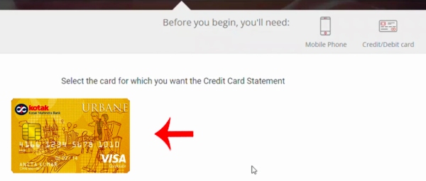 How to Pay Kotak Credit Card Bill Online Step 4