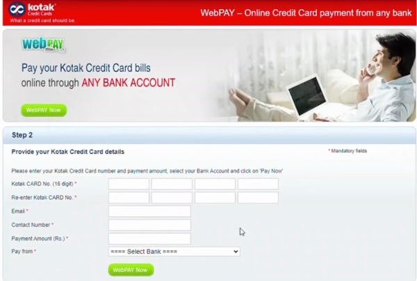 How to Pay Kotak Credit Card Bill Online Step 8