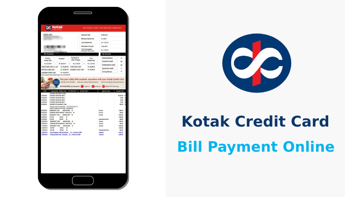 How to Pay Kotak Credit Card Bill Online
