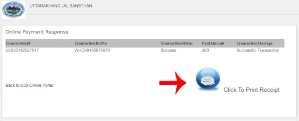 How to Pay Uttarakhand Water Bill Online Step 7