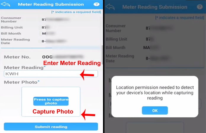 How to Send Electricity Meter Reading Using Mahavitaran App Step 7