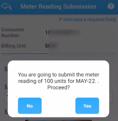 How to Send Electricity Meter Reading Using Mahavitaran App Step 9