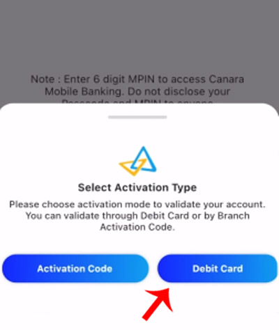 How to activate Canara Bank Mobile Banking App ai1 Step 4