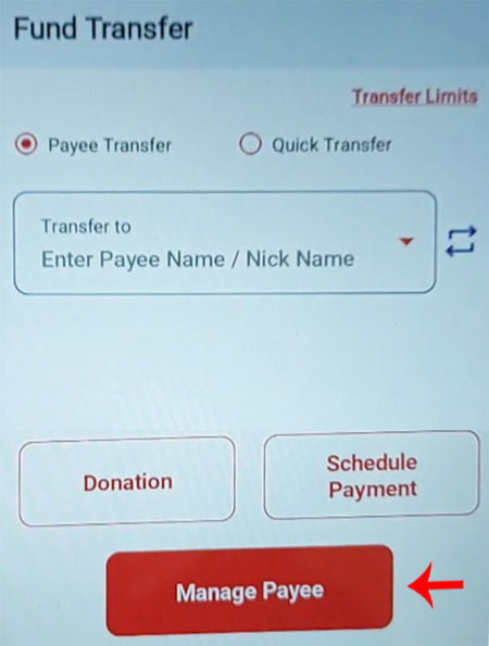 How to add Payee in Union Vyom app Step 3