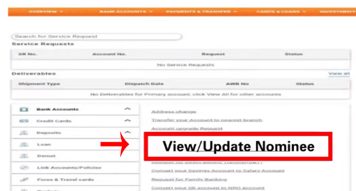 How to add nominee in ICICI Bank Savings account Step 3